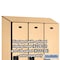 Salsbury Industries 1 Tier Designer Locker, 54"Wx76"Hx21"D, 3 Door, Maple 18-21361MAP - alternate 6